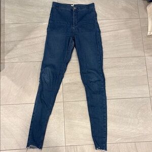 Topshop Joni Stretch Tall Denim Pants